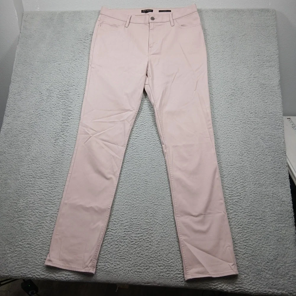 Banana Republic‎ Traveler Pants Men's 35x36 Pink Slim Fit Stretch Cotton Chinos